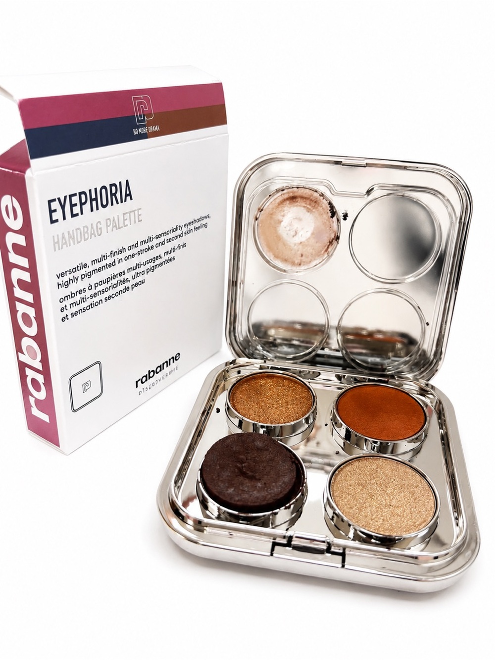 RABANNE Multi-finish eyeshadow palette quad - No More Drama